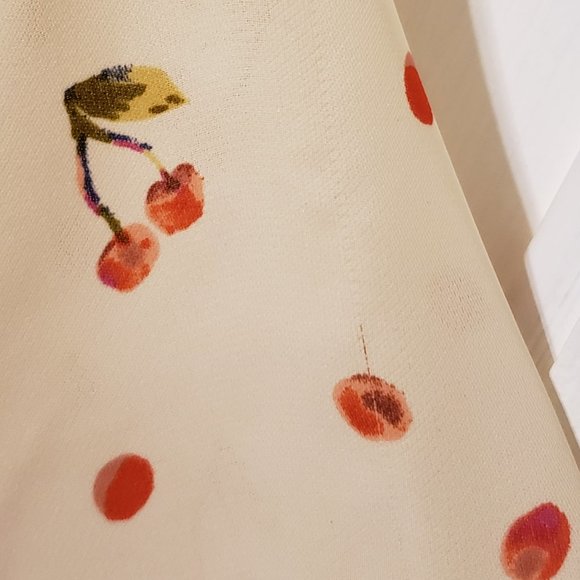 LC Lauren Conrad Cherry Print Blouse: Size S - Picture 9 of 9